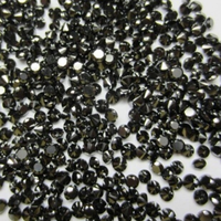 Diamants noirs en vrac de 1 carat, qualité AAA, diamants noirs calibrés de 0,06 carat en 2,40 à 2,60 mm, prix par carat