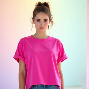 Camisetas corto con estampado de gran tamaño para mujer, camisetas informales de manga corta con hombros caídos, camisetas deportivas para mujer, camisetas deportivas para correr y Fitness para mujer - Product Image 2