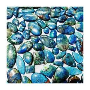 Natural Loose Azurite Cabochons Oval Shape Custom Size Bulk Lot Gemstone Superb Quality Direct Factory Supply At Wholesale Price