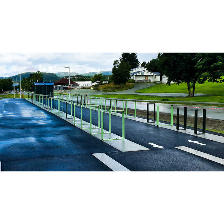 Steel Bicycle Parking Racks Storage Systems and Boxes with 4-Bike Capacity