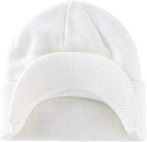 Bonnet d'hiver décontracté unisexe avec revers, chaud, double tricot, 100 % acrylique, tricoté à la main, respirant, imperméable, uni, idéal pour les voyages - Product Image 1