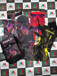 Ensemble complet pour 7v7 drapeau uniformes de sport équipement Compression maillot Shorts casque complet respirant récepteur grande taille - Product Image 3