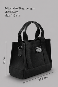 Sac fourre-tout mini en toile personnalisé avec logo et fermeture éclair |   Sac fourre-tout décontracté imperméable pour femmes, sac à main OEM ODM - Product Image 5