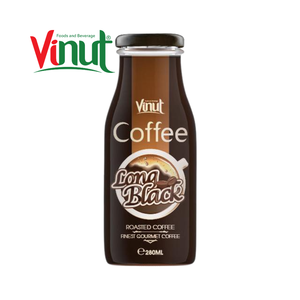 Bouteille de boisson VINUT de haute qualité de 280ml avec café noir instantané aromatisé à la crème et au sucre au goût sucré - Product Image 1