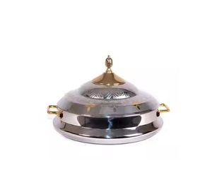 Luxury Metal Casserole Wooden Chapati Box With Metal Lid Food Warmer trending 2025 casserole - Product Image 1