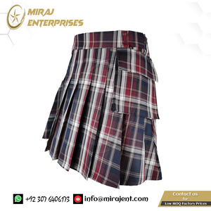 Cool Girl Kawaii estilo Punk Vintage Sexy Faldas escocesas góticas personalizado nuevo cinturón Falda plisada de cintura alta Mini faldas - Product Image 2