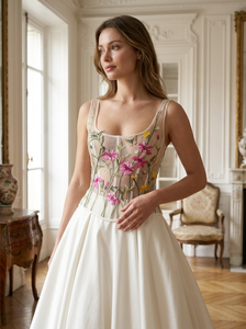 Tissu en maille tricotée unie et douce pour robes de mariée et vêtements légers pour filles - Product Image 6