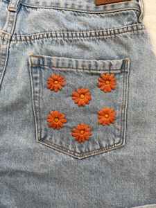 Short en jean bleu | Pantalon baggy | Coupe ample surdimensionnée | Style jambe large | Tenue décontractée Streetwear - Product Image 4