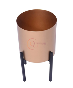 Combo de soporte de maceta para decoración del hogar elegante con diseño geométrico para bodas, jarrón de suelo en cualquier lugar, plantas artificiales y reales en maceta - Product Image 1