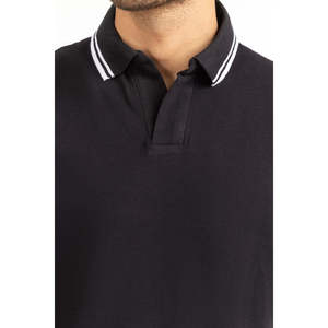 100% Poliéster para Polo de Corte Regular MN-PSH-SS25-036, Tejido de Punto de Alta Calidad, Corte Ajustado, Teñido Liso, Bordado, Antiarrugas - Product Image 6