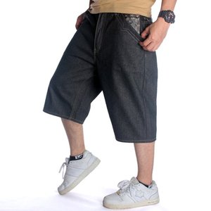 ผู้ชายฤดูร้อนกางเกงยีนส์กางเกงขาสั้นสีดำสไตล์ชุดทำงานสำหรับการพักผ่อนทุกวันสร้างลุคสไตล์สตรีทอินเทรนด์ - Product Image 4