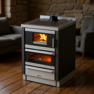 Poêle à bois Cadel KOOK 60 6,2 kW 4,0 V Anthracite 4 étoiles 60x60x85 cm - Product Image 3