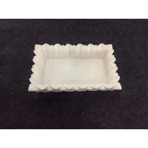 Cuenco de loto de mármol blanco hecho a mano de primera calidad, elegante diseño Floral tallado, acento para el hogar para centro de mesa decorativo de fiesta - Product Image 5