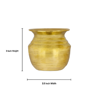 Prix usine direct fabriqué à la main en laiton Kalash hindou Pooja articles artisanat en métal pour bureau à domicile cérémonies religieuses en gros Lota - Product Image 1