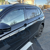 Visera Acrílica para Ventana de Volkswagen 2016 en Adelante, Cinta Adhesiva Doble, Protección Contra Sol y Lluvia, Juego de 4 Piezas, Decoración, Hecho en Taiwán, GCS