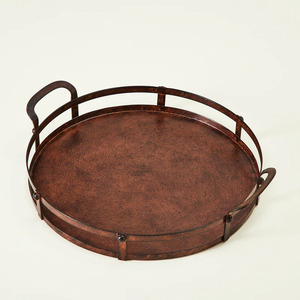 Bandeja de servicio redondeada de alta calidad para catering doméstico, decoración de mesa de desayuno ecológica, platos utilizados para - Product Image 6