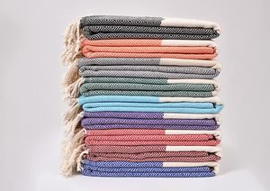 Venta al por mayor ENORME calidad de peso ligero ASSLEMA FND004 Waffle Weave Toalla de playa de baño de algodón usado Hammam Toalla - Product Image 1