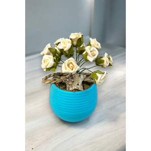 Aqua Rose Home Arrangement décoratif élégant au design floral avec fonction de jet d'oxygène innovante - Product Image 1