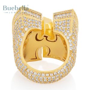 New Design 30mm 925 Sterling <b>Silver</b> Luxury Moissanite Diamond <b>Ring</b> Hip Hop Style VVS Finger <b>Ring</b> for <b>Men</b> Iced Diamond Jewelry - Product Image 4