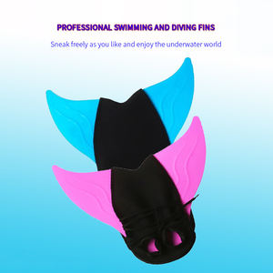 Aleta de natación de sirena personalizada equipo de buceo para niños 1 pieza aletas de una sola pieza cola de ballena aletas de entrenamiento de esnórquel - Product Image 2