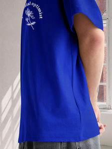 Logo personnalisé demi-manches hommes surdimensionné T-SHIRT -True Nature hommes surdimensionné imprimé T-Shirt tissu Streetwear Style coupe régulière - Product Image 3