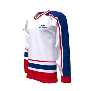 Maillot de hockey sur glace pour équipe, personnalisable, taille adulte, manches longues, maillot de hockey sur glace, meilleurs matériaux, tissu en maille - Product Image 2