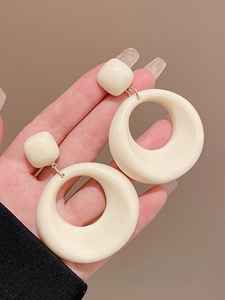 Conjunto de joyas de resina multicapa de moda para mujer, nuevo diseño de collar y pendientes con cuentas de cristal a la moda-8200 - Product Image 3