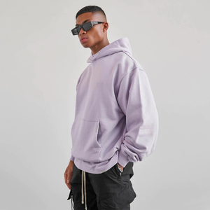 Oem Sudaderas Personalizadas Para No String 100% Algodón Serigrafía Lavanda Talla Grande Hombres Sudaderas DDP Envío - Product Image 1