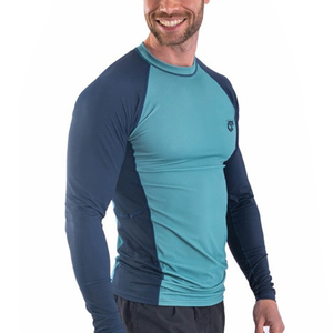 OEM Hombres Cómodo Gimnasio Fit Long Rash Guard Venta caliente Diseño personalizado con el mejor precio Impresión sublimada Patrón liso - Product Image 3