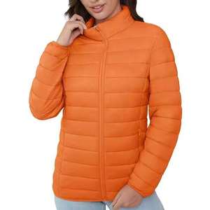 Chaquetas acolchadas de la mejor calidad para mujer con forro de contraste Procesamiento en bruto Nueva llegada Abrigos de invierno transpirables - Product Image 2