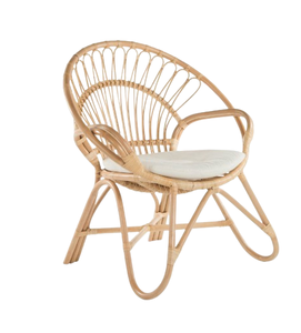 Meubles de jardin Design élégant Pieds en métal en fer Chaise de patio en osier pour l'intérieur et l'extérieur Chaise de salle à manger en rotin osier - Product Image 3