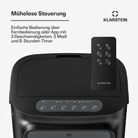 Ventilateur rafraîchisseur d'air à eau 340 m3/h, réservoir 10L, tour de refroidissement portable pour la maison, pour pièces jusqu'à 30 m², 50W, 55 dB, noir