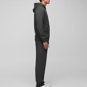 Ensemble sweat-shirt et jogging surdimensionné en molleton français 100% coton de haute qualité, logo brodé personnalisé, sweat-shirt lourd - Product Image 3