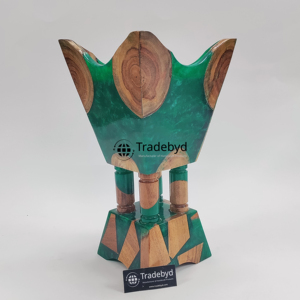 Quemador de Incienso Bakhoor de Resina y Madera Hecho a Mano de Lujo, Elegante Accesorio de Fragancia para el Hogar para Aromaterapia Diaria, Calidad Premium Tradebyd - Product Image 1