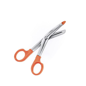 LISTER Ciseaux à pansement coudés sur le côté dentelés à l'intérieur 1 lame sonde pointue 145 mm 5.34 "manche en plastique ciseaux utilitaires - Product Image 4