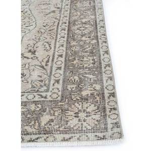 พรมขนสัตว์ถักมือสีเบจและสีน้ำตาลลายเหรียญตรา Pae-503 สำหรับทางเข้าบ้าน โถงทางเดิน หรือห้องนั่งเล่น-สำหรับวัยรุ่น - Product Image 4