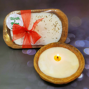 Cuenco de masa de madera hecho de madera natural, cuenco vacío, vela de cera de soja para decoración navideña relámpago a granel, cuenco de masa de granja - Product Image 2