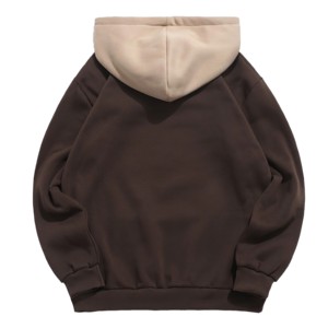 Hoodies amples polaire pour couples sweats doublés pull d'entraînement athlétique décontracté avec poche sweat à capuche vierge de haute qualité - Product Image 3