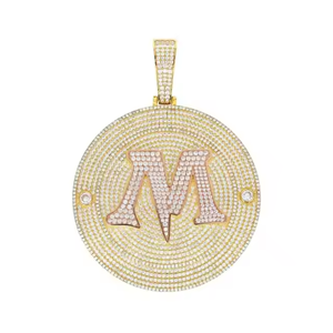 Iced Out VVS Moissanite Diamond Name Pendant Custom 925 Silver Pass Diamond Tester Hip Hop Letter Pendant - Product Image 2