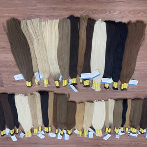 MEILLEURS PRODUITS cheveux en vrac Couleur de cheveux vietnamiens vierges naturels Extensions de cheveux en vrac soyeux et lisses prêts à expédier - Product Image 5
