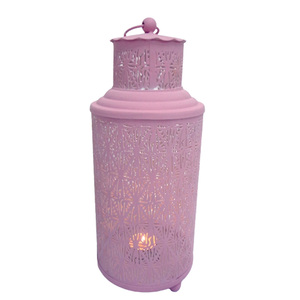 Lanterne en métal décorative pour la maison avec poignée lot de 3 lanternes blanches en PC de grande taille pour la décoration de mariage - Product Image 2