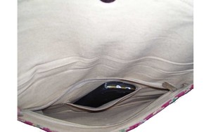 กระเป๋าคลัทช์ Banjara ผ้าฝ้ายความจุขนาดใหญ่ประดับกระจกด้วยซิปแบบพกพาสำหรับผู้หญิงอินเดียกระเป๋าใส่เอกสาร - Product Image 5