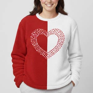 Sudadera especial de San Valentín con estilo gráfico moderno, corte cómodo, diseñada para la moda de invierno y el uso diario. - Product Image 1