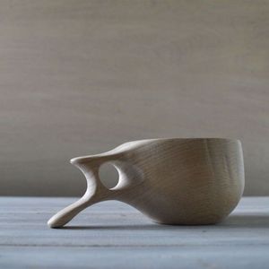 COMPLETELY Natural Wood Tea Cup Wooden for Wine Coffee Water Hot Cold Drinks Drinking <b>Mug</b>, Japanese Style Wood Tea Cup - Product Image 3