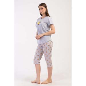 Ensemble de vêtements pour femmes P.SUPREM O YAKA KISA KOL ETEGI OVAL KAPRI - TAS - TAS - Product Image 2