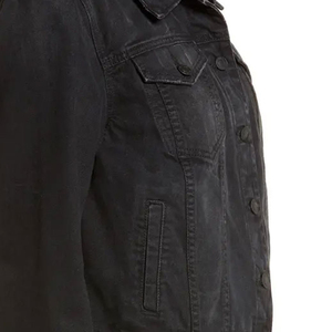 Chaquetas vaqueras de mujer OEM, prendas de vestir vaqueras informales para mujer, chaqueta de otoño, chaqueta vaquera abotonada, chaqueta vaquera de gran tamaño para mujer - Product Image 5