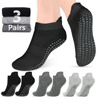 Chaussettes de yoga invisibles antidérapantes pour hommes avec points en silicone, collection printemps, logo personnalisé sur le dessous