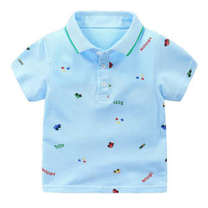 Camiseta de algodón para niños, Polo personalizado con tu Logo, Color sólido - Product Image 1
