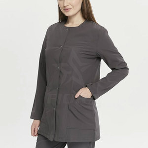 Conjunto de chaqueta médica de algodón 100% para mujer personalizada al por mayor para uso hospitalario, el mejor estilo de alta calidad - Product Image 5