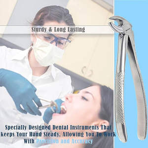 คีมถอนฟัน ฟันกรามบนขวา รูปที่ 17 คีมถอนฟันสำหรับจัดฟัน ได้รับการรับรองมาตรฐาน CE คีมถอนฟันโดย SurgiRight - Product Image 3